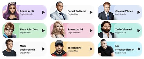 AI celeb voices